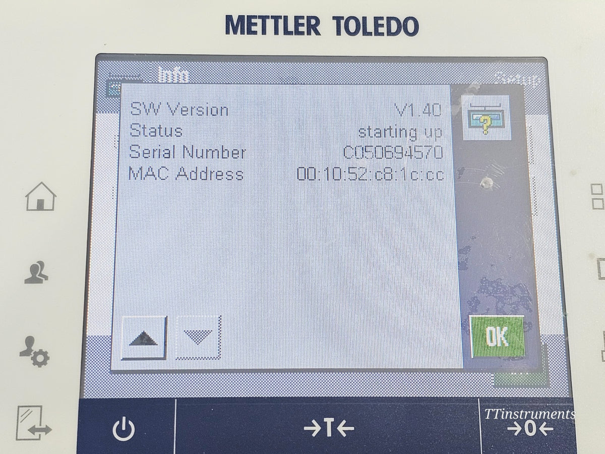Mettler Toledo used precision lab balance angle view weighing equipment