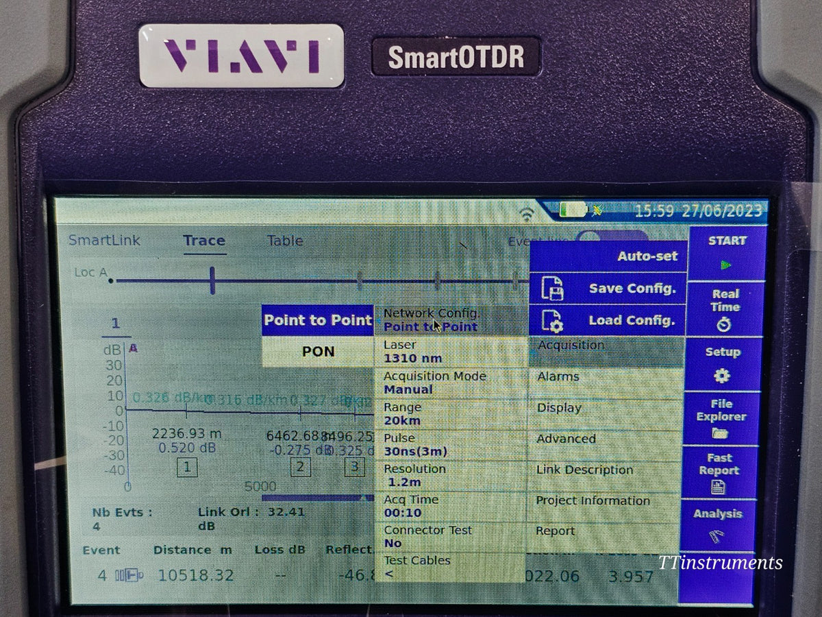Brand NEW VIAVI SmartOTDR E138FB65 1310/1550/1650 Filtered SM APC 40 dB MFD 202313