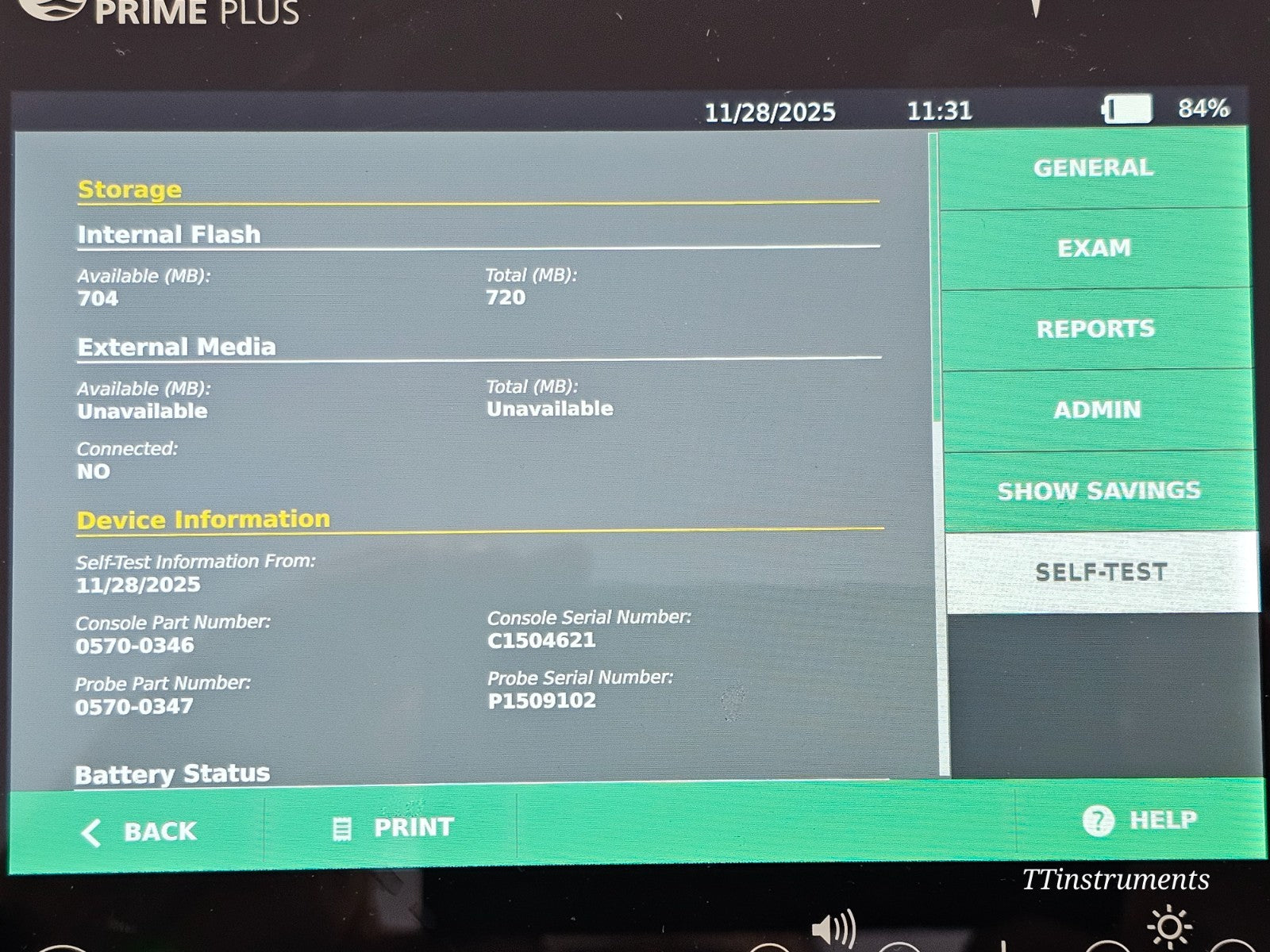 Verathon BladderScan Prime Plus full system laid out showing all included items