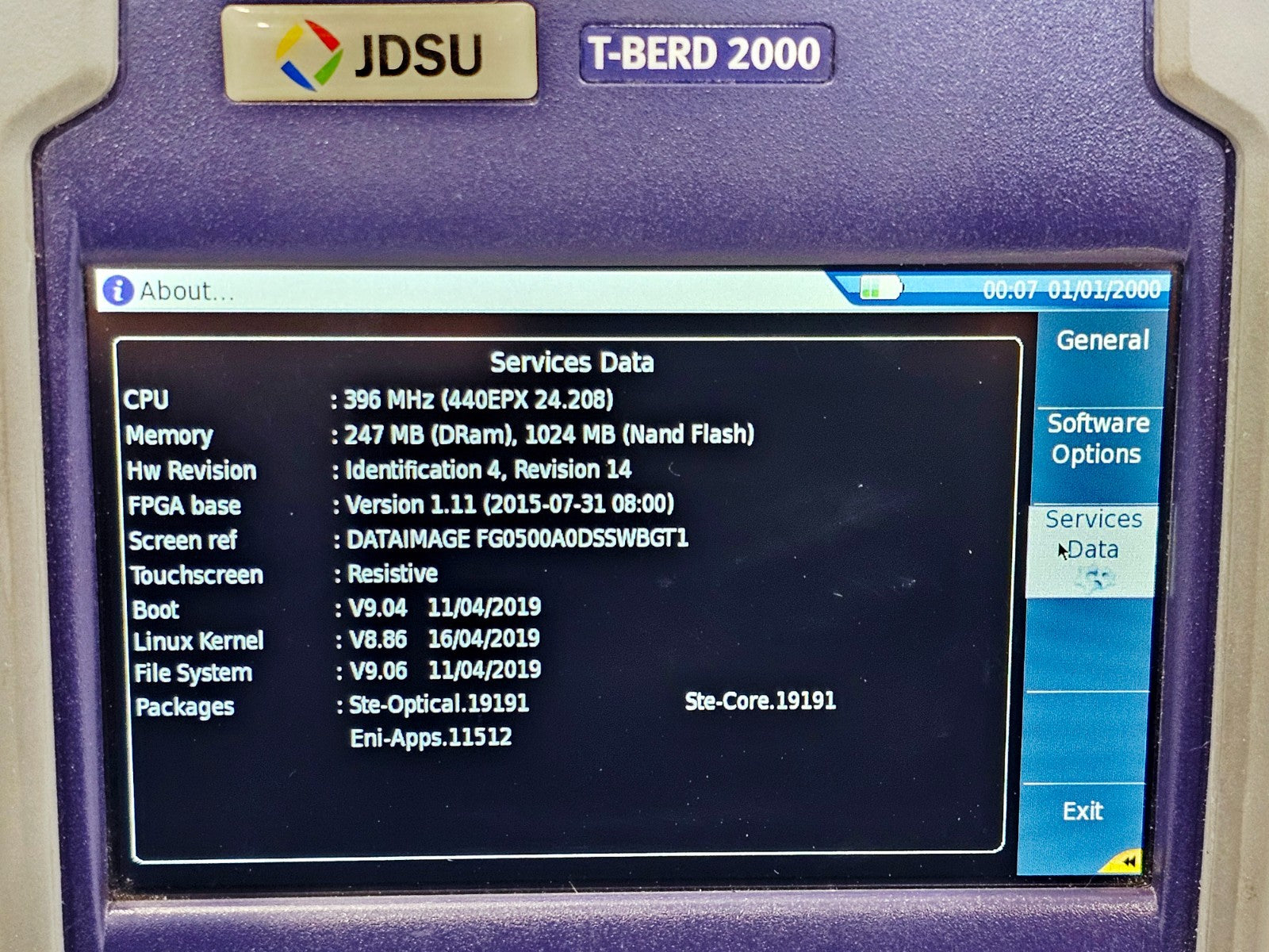 VIAVI JDSU T-BERD 2000 + 41CWDM10U CWDM OTDR 1431-1611nm 10 Wavelength 35dB13