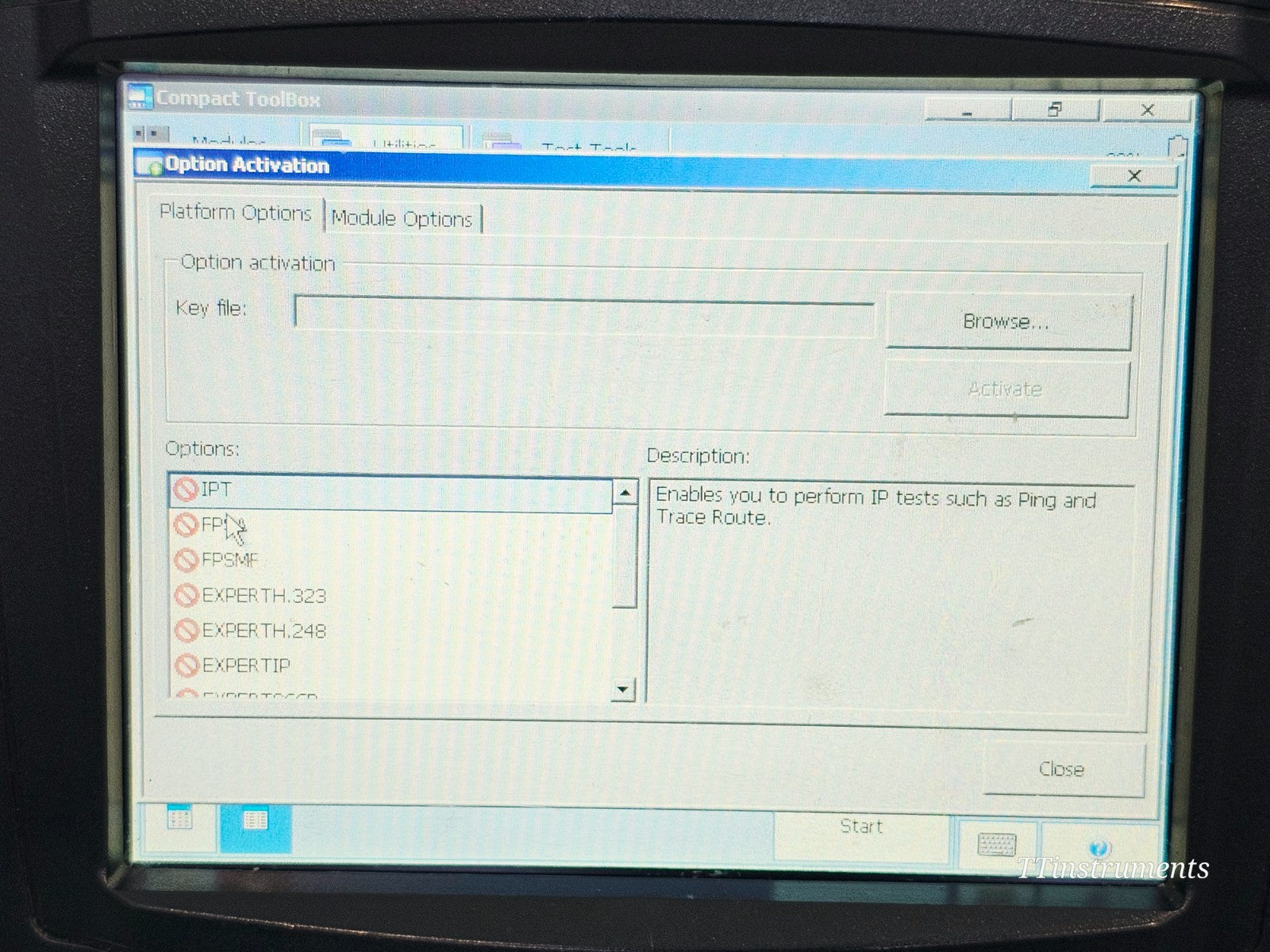 Calibrated EXFO FTB-200 with FTB-7300D SM OTDR 1310/1550/1625 nm FTB-7300D-234B17