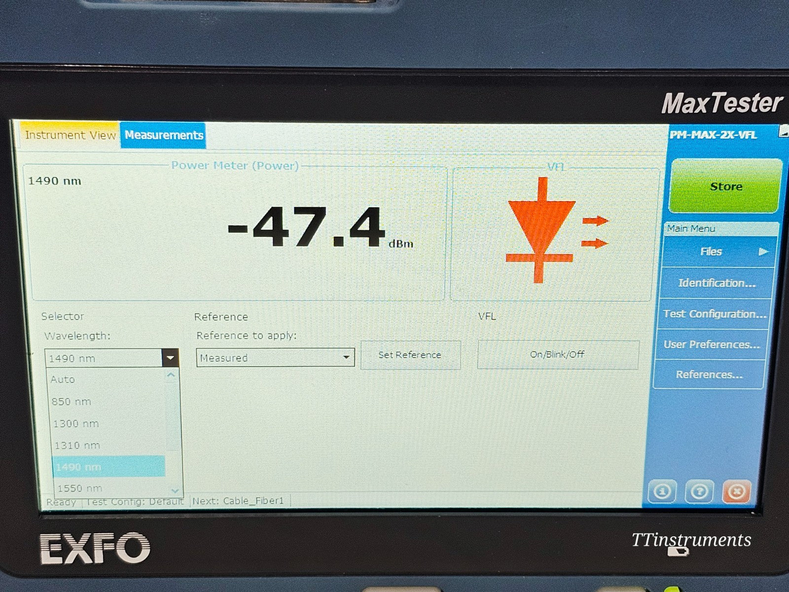 Calibrated EXFO MAX-730C-SM2 iOLM iADV 1310/1550 + 1625 Live  + FIP-430B Scope13