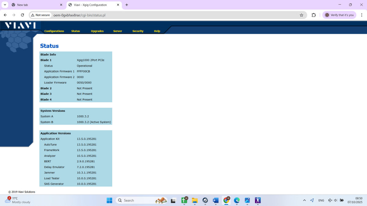 Viavi JDSU Xgig1K-PCIE3-X8 Xgig 1000 PCIe Gen3 Test Platform4