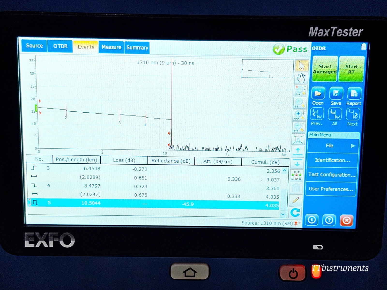 EXFO MAX-730C-SM8-EA OTDR cosmetic condition close-up used test equipment