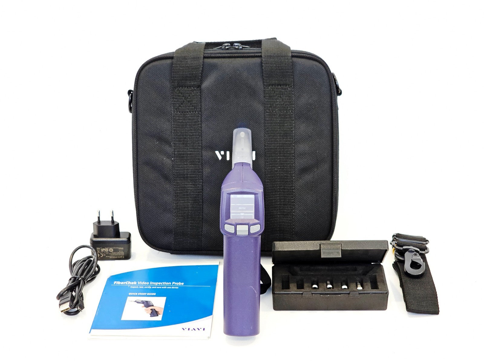 Viavi JDSU FiberChek Fiber Inspection Scope + 4x Tips FIT-FC-KIT3 REVIEW IMAGES0