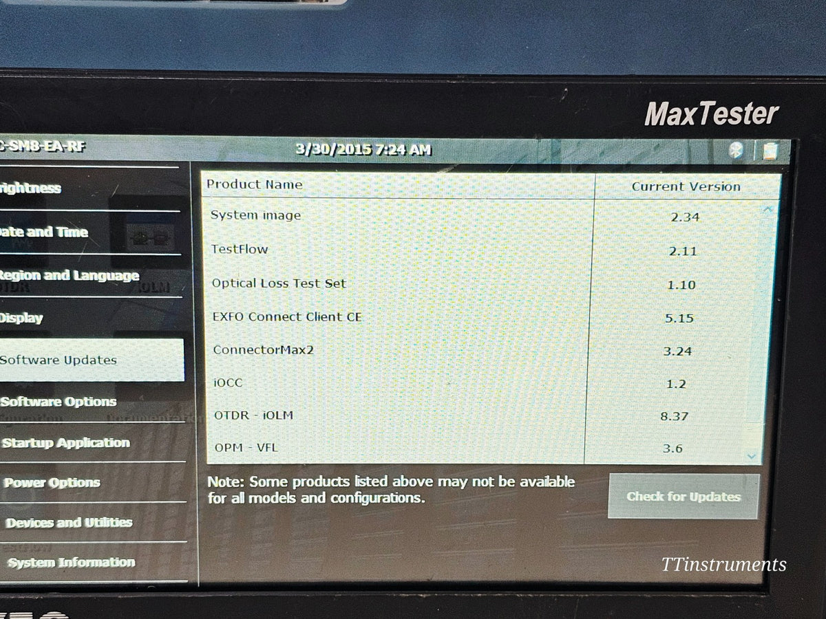 EXFO MAX-730C-SM8-EA MaxTester PON/Metro OTDR 1310/1550/1650nm iOLM IADV + PM10