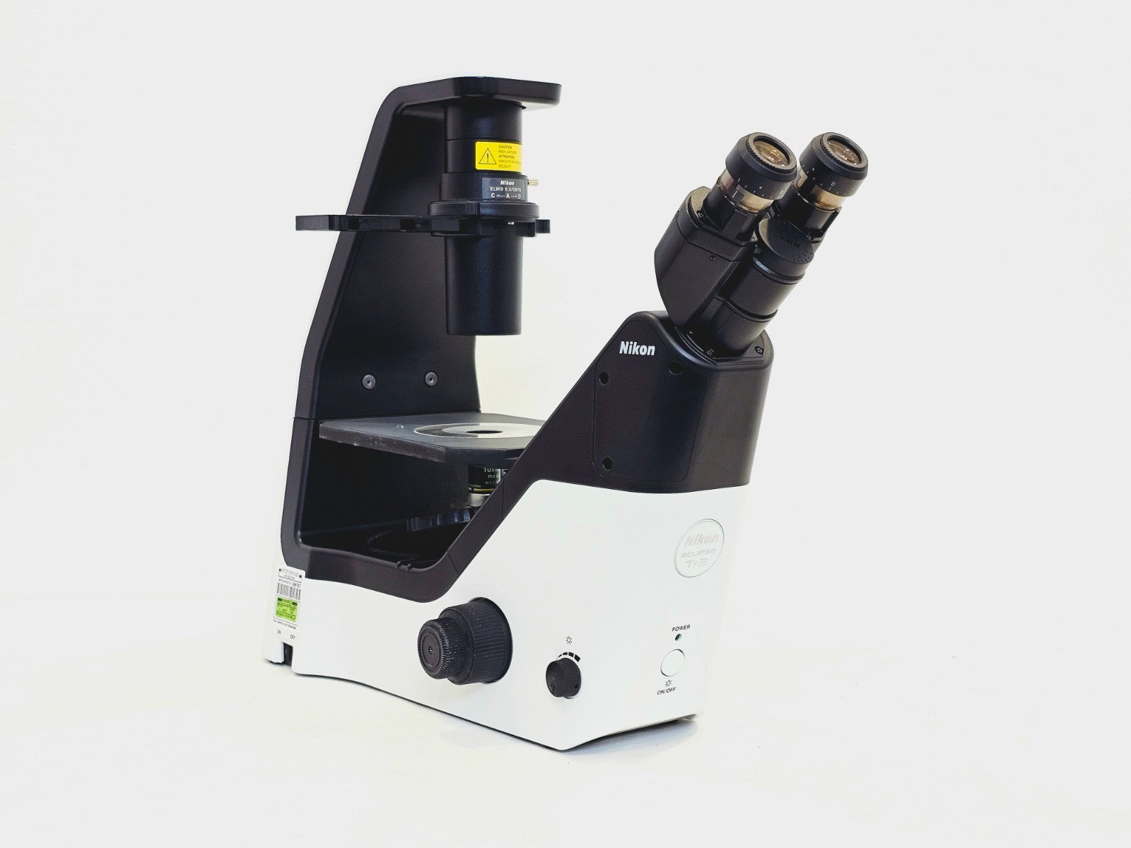 Nikon Eclipse used laboratory microscope front view, research-grade optical instrument