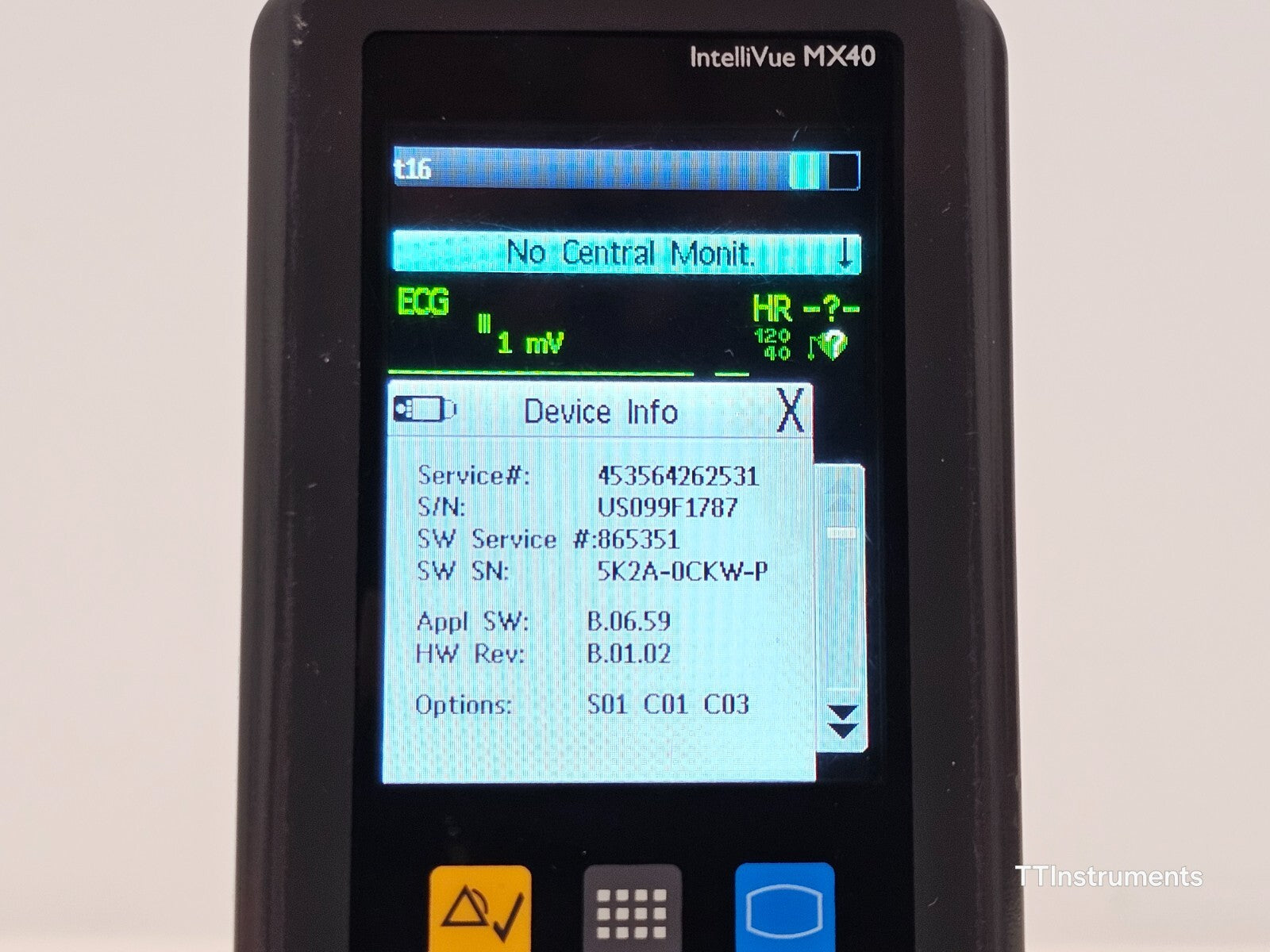 Philips IntelliVue MX40-2B4 Patient Monitor + 2x Batteries MX40 MFD 2019