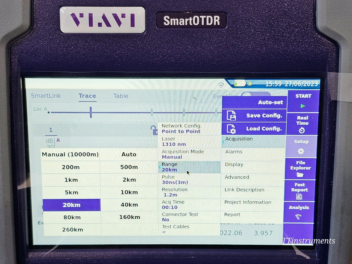 Brand NEW VIAVI SmartOTDR E138FB65 1310/1550/1650 Filtered SM APC 40 dB MFD 202315
