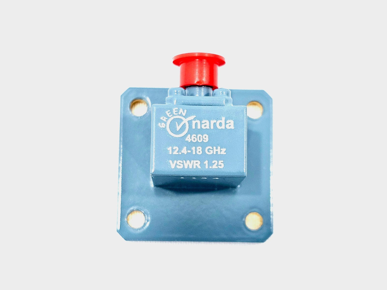 Narda 4601 WR-62 Waveguide To Coaxial Adapter SMA-F 12.4GHz to 18.0GHz VSWR 1.25
