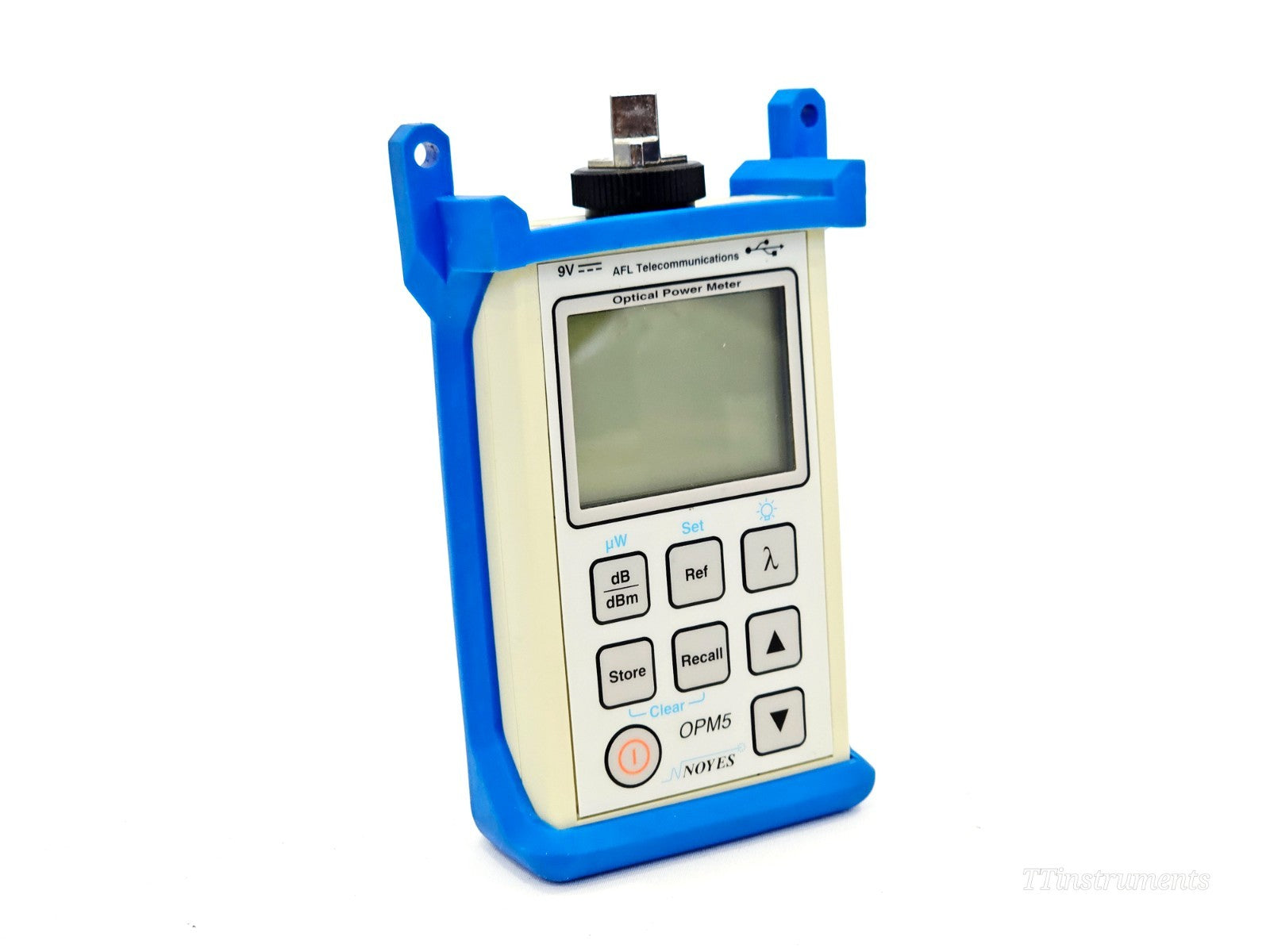 NOYES AFL optical power meter front panel display and controls