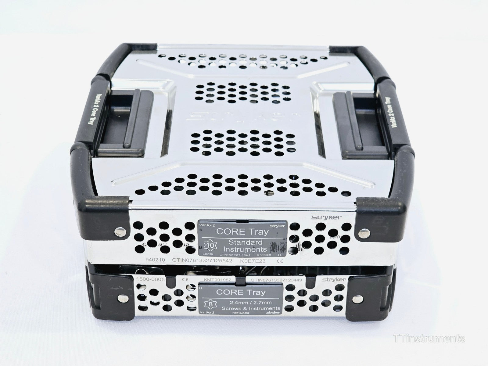 Stryker VariAx 2 Core Upper Tray T10 2 Level w/ T8 Add-On Instruments