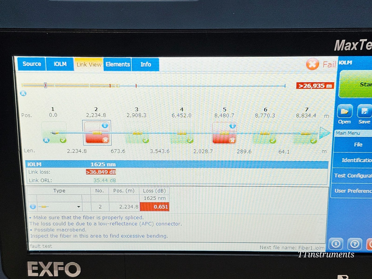 EXFO MAX-730C-SM2-EA used fiber test set included accessories