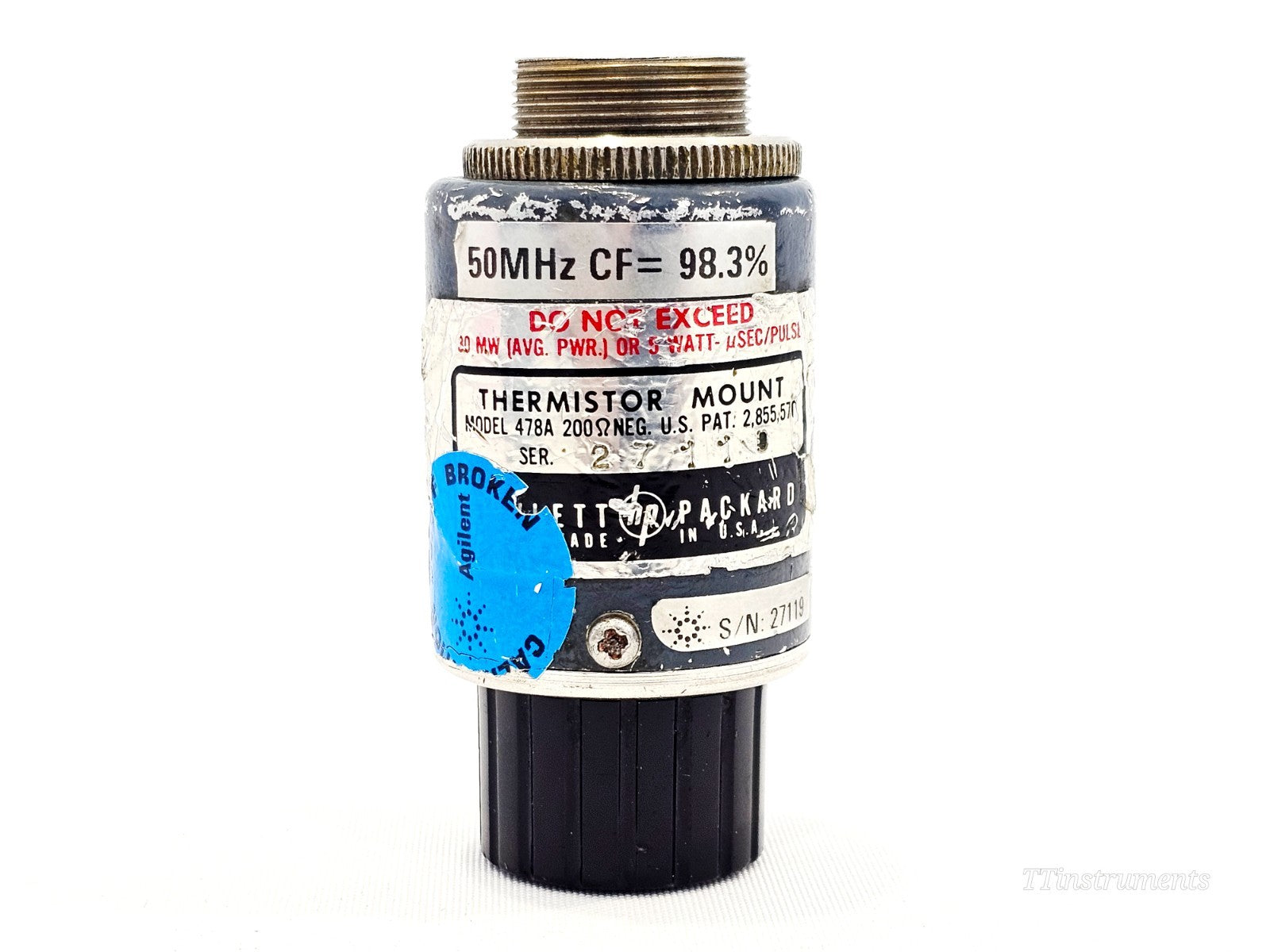 HP/Agilent/Keysight 478A Coaxial Thermistor Mount