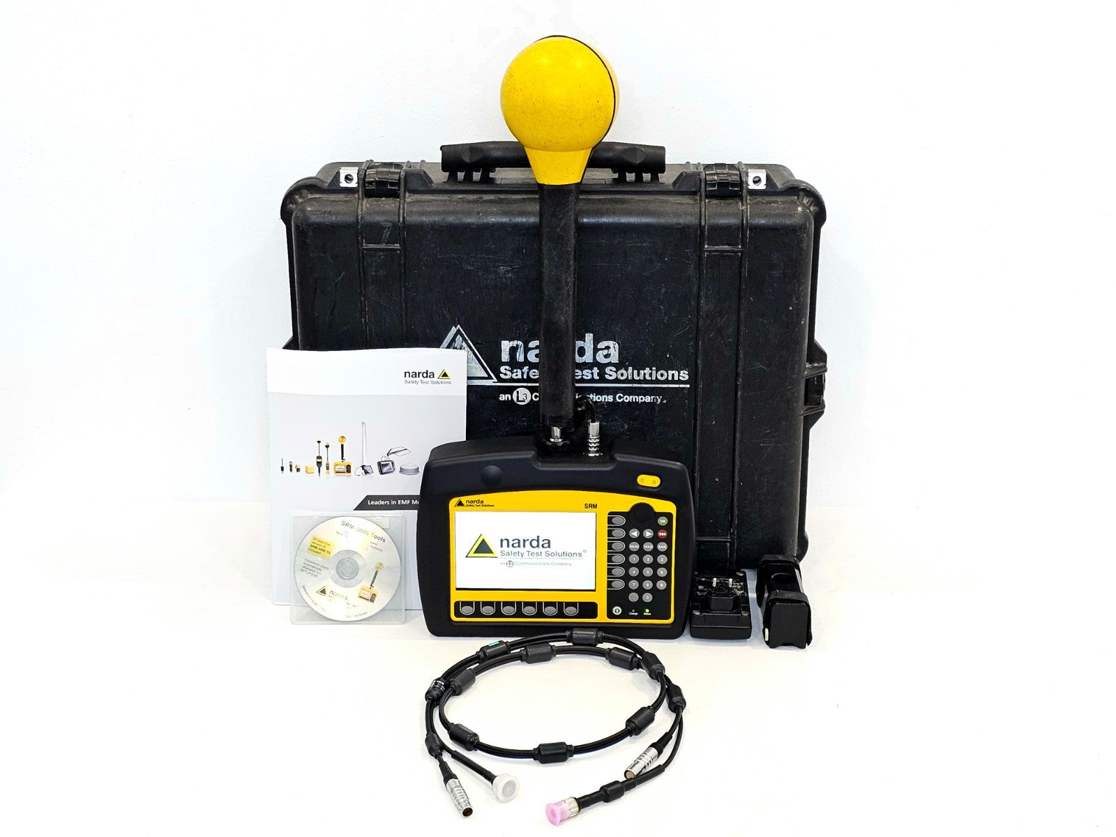 Calibrated Narda SRM-3006 Radiation Meter 9kHz-6GHz + 3501/03 3GHz Antenna0