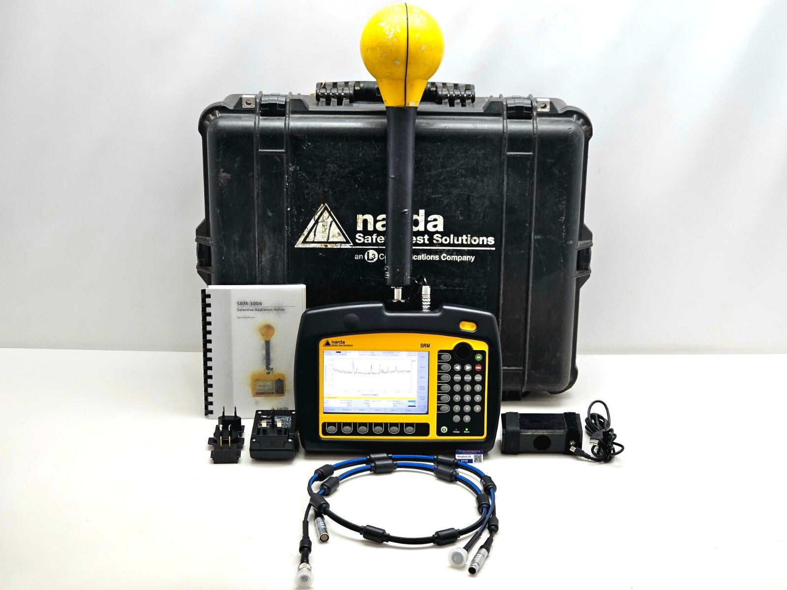 Narda SRM-3006 Selective Radiation Meter 3006/01 + 3501/03 Probe 27MHz - 3GHz