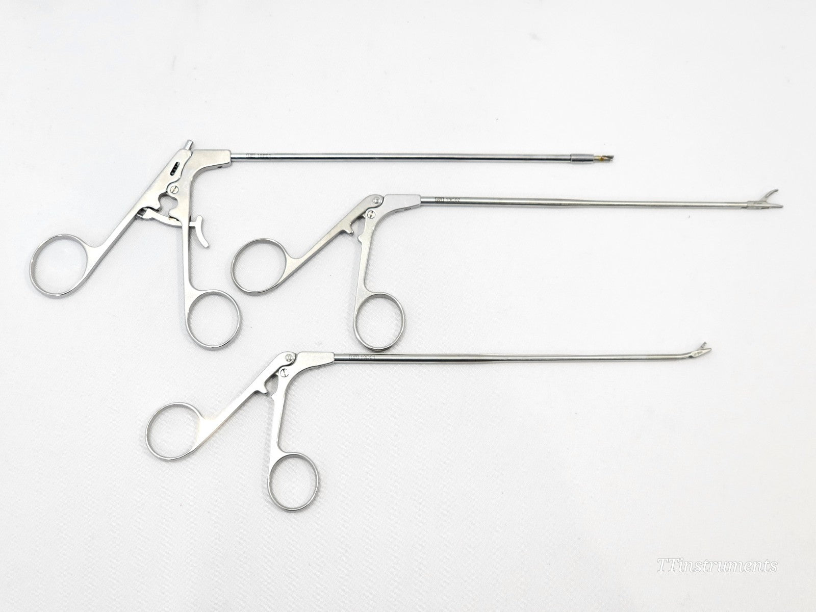 Stryker arthroscopic probes and graspers from hip arthroscopy instrument tray