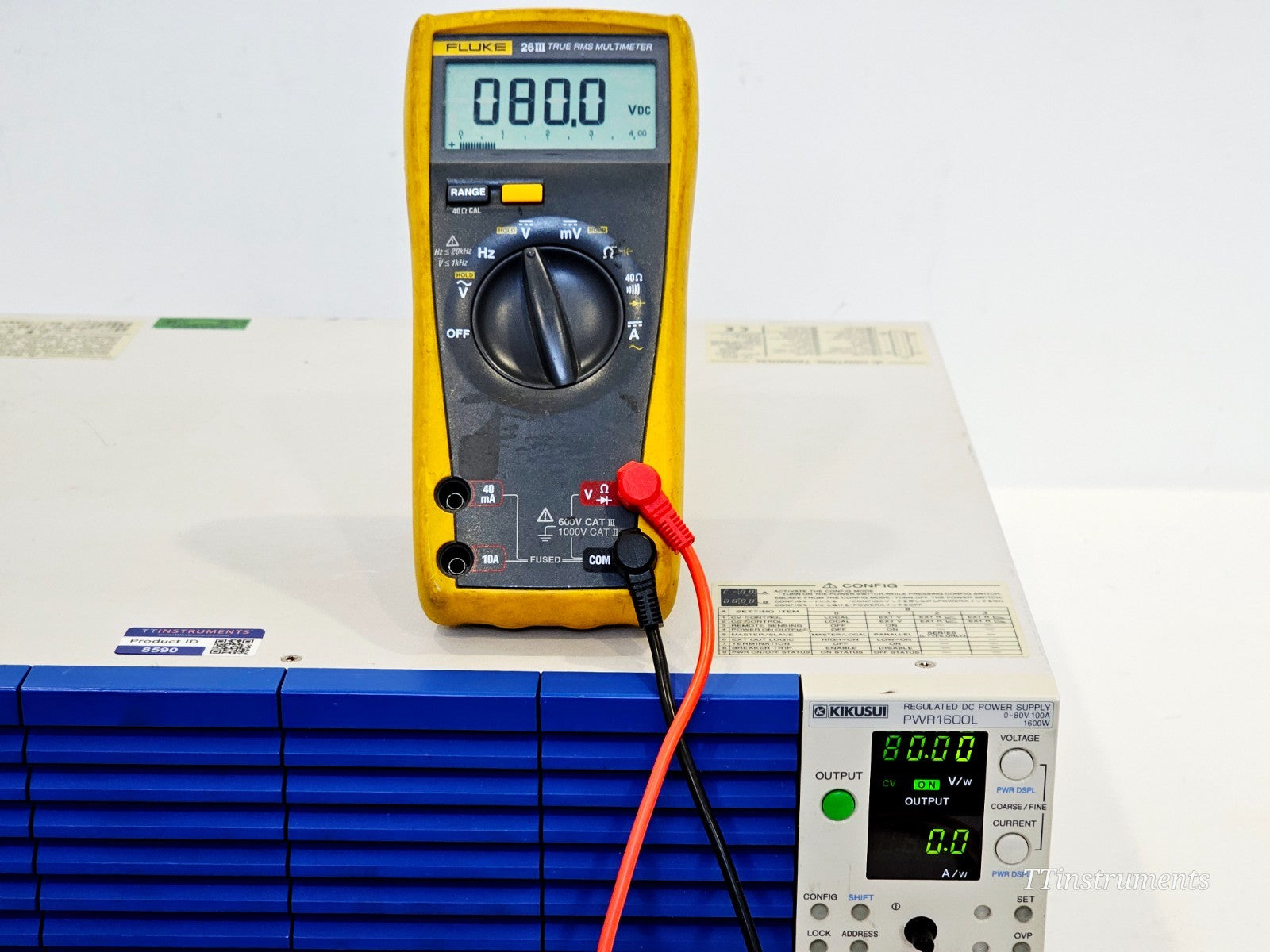 Kikusui PWR1600L used programmable DC power supply additional cosmetic detail