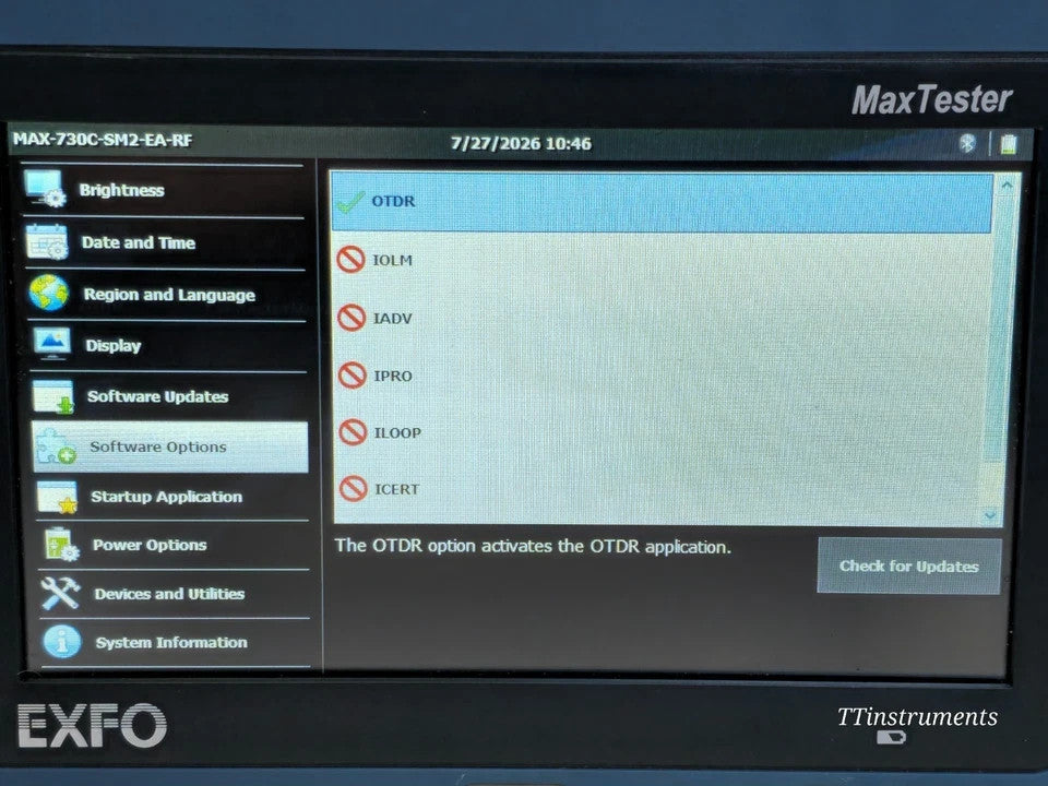 EXFO MAX-730C-SM2 OTDR 1310/1550 & 1625 nm LIVE with PM-MAX-2X APC-SC SM2 730C12