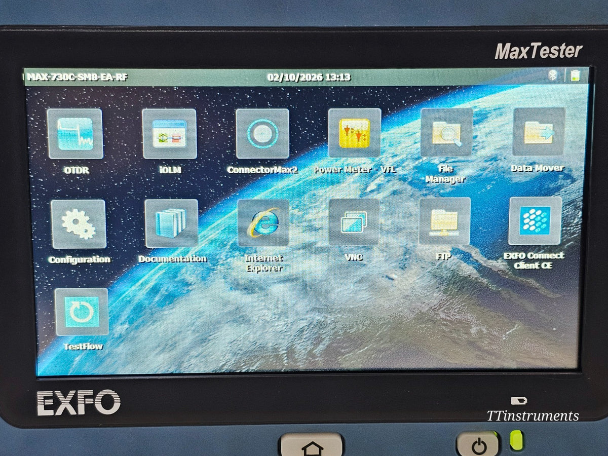 EXFO MAX-730C-SM8 MaxTester PON/Metro OTDR 1310/1550/1650nm iOLM SM8 Live Testin7
