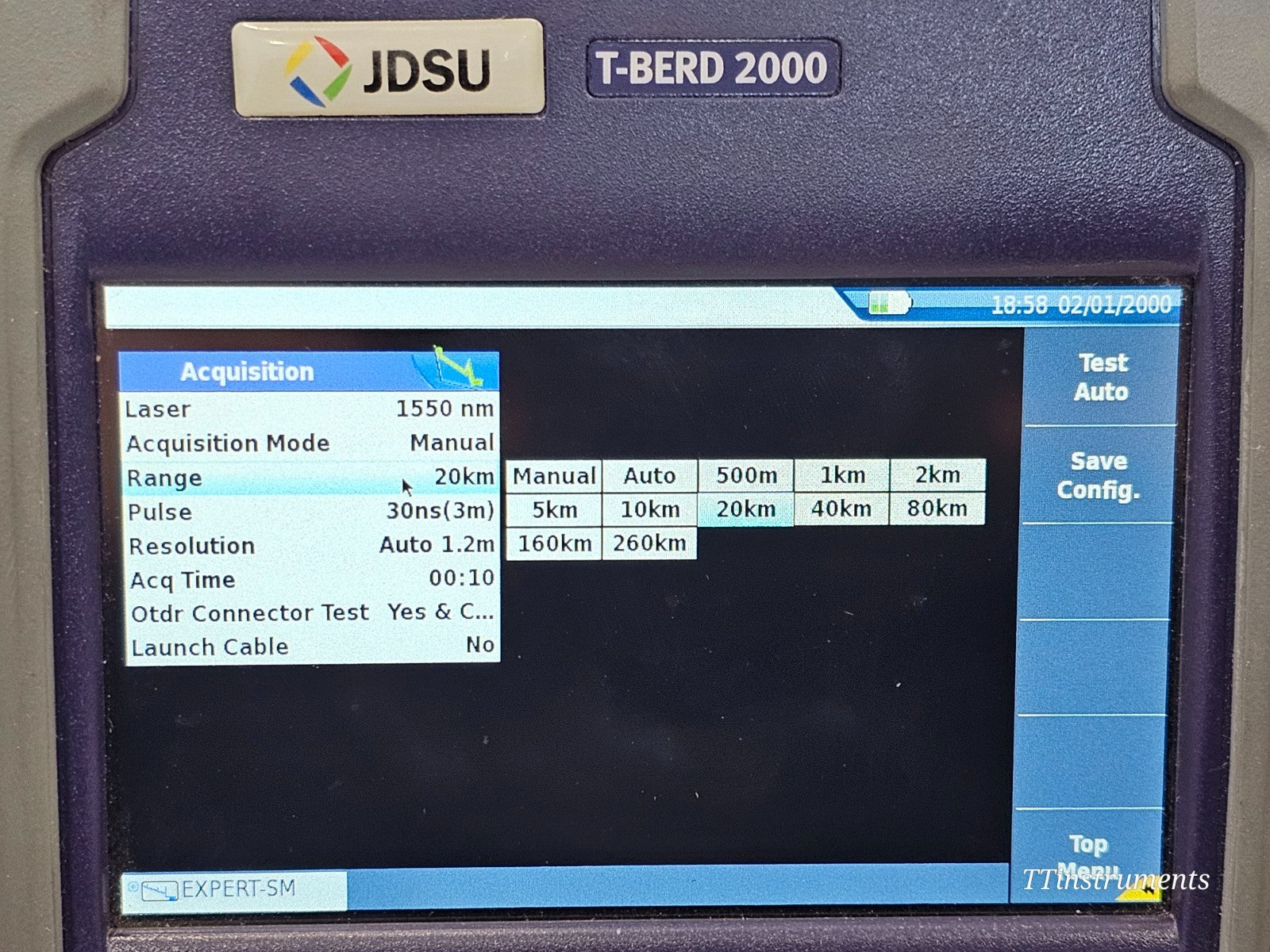 Carry case for Viavi JDSU T-BERD 2000 OTDR field test kit