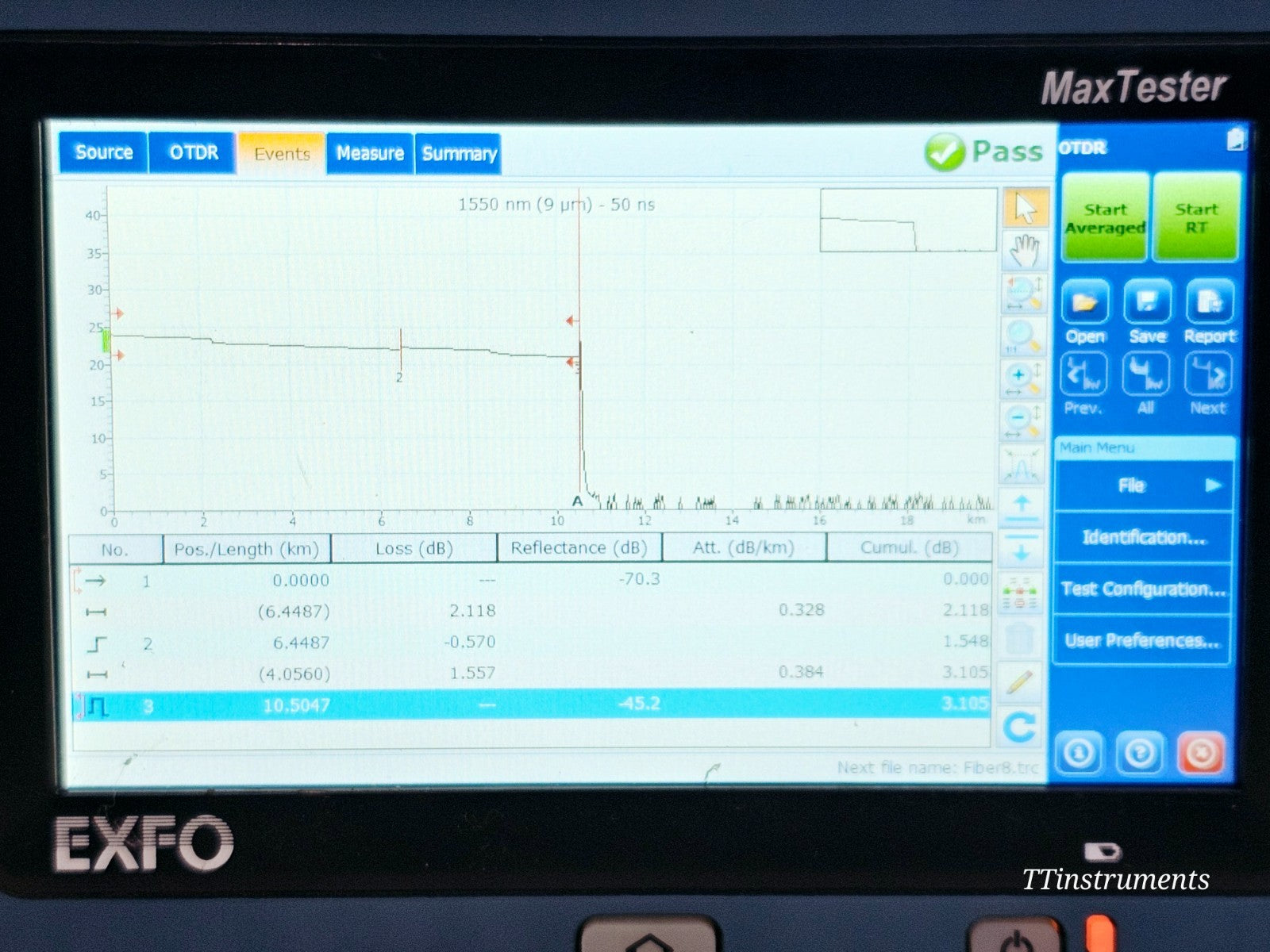 EXFO MAX-730C-SM2 OTDR iOLM MaxTester 1310/1550, 1625 LIVE FIBER SM2 MAX-730C