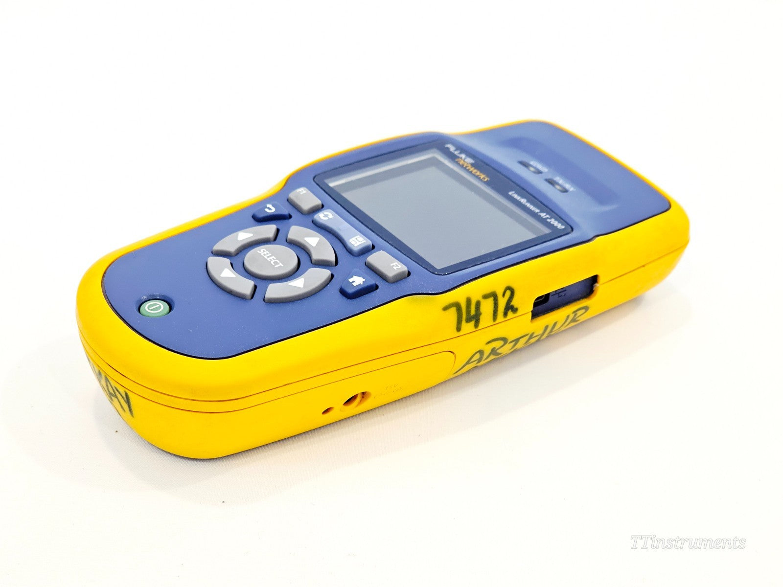 Fluke Networks used cable tracker rear view and connection ports