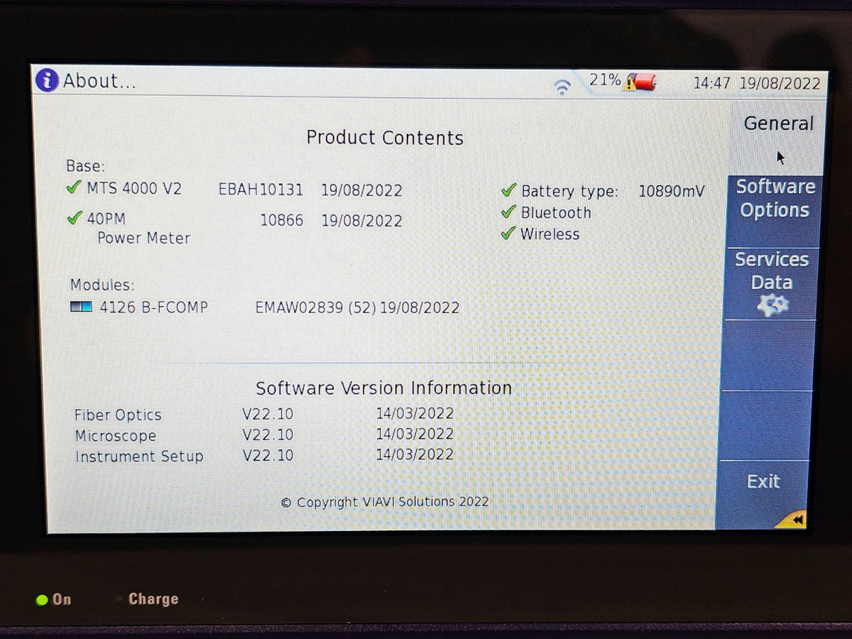2x Brand NEW VIAVI MTS 4000 V2 & 4126B-FCOMP OTDR Module Bi-Directional Testing11