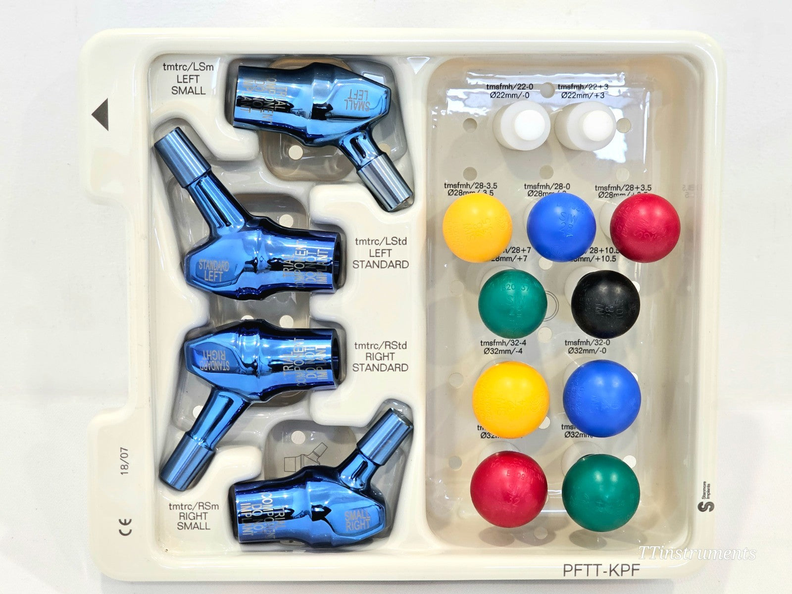 Stryker Stanmore Implants Proximal Femur Trials Tray