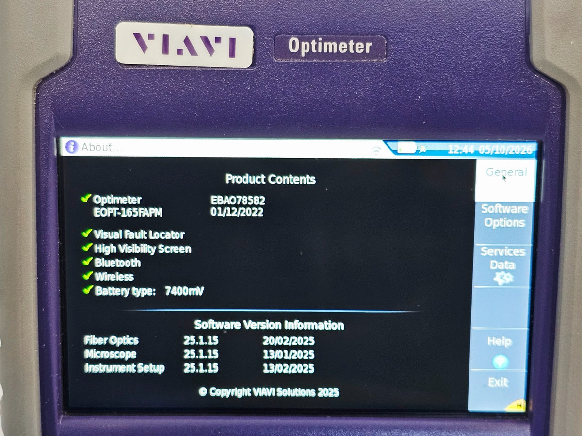 VIAVI Optimeter EOPT-165FAPM 1650 Filtered SM APC LIVE + PON with VFL7