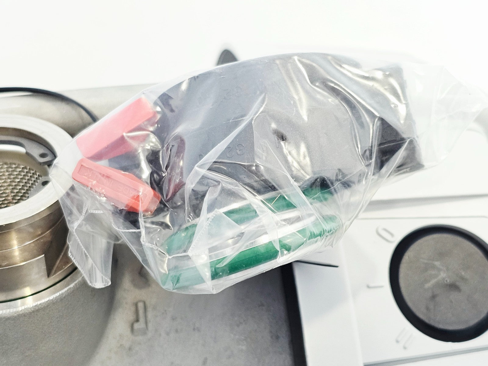 Edwards XDS100B scroll pump additional angle showing overall unit condition