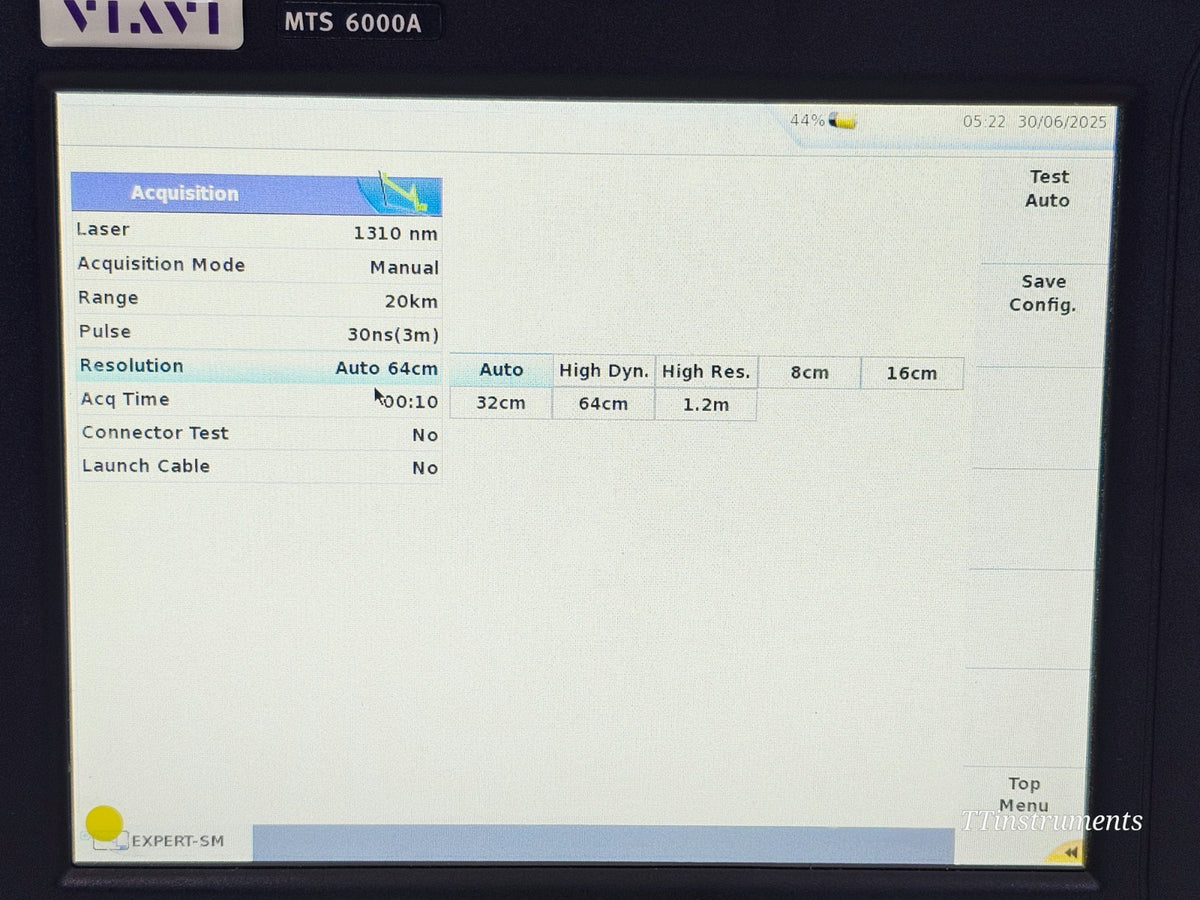 VIAVI MTS 6000A V2 Mainframe + 8126C FCOMP SM OTDR 1310/1550nm 47 dB High Power17