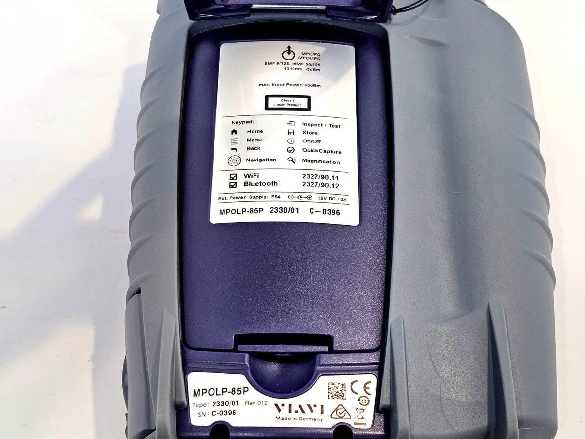 Viavi MPO Optical Loss Test Set QUAD SM + MM Tier 1 Cert MPOLP-85P MPOLS-84P 85P4