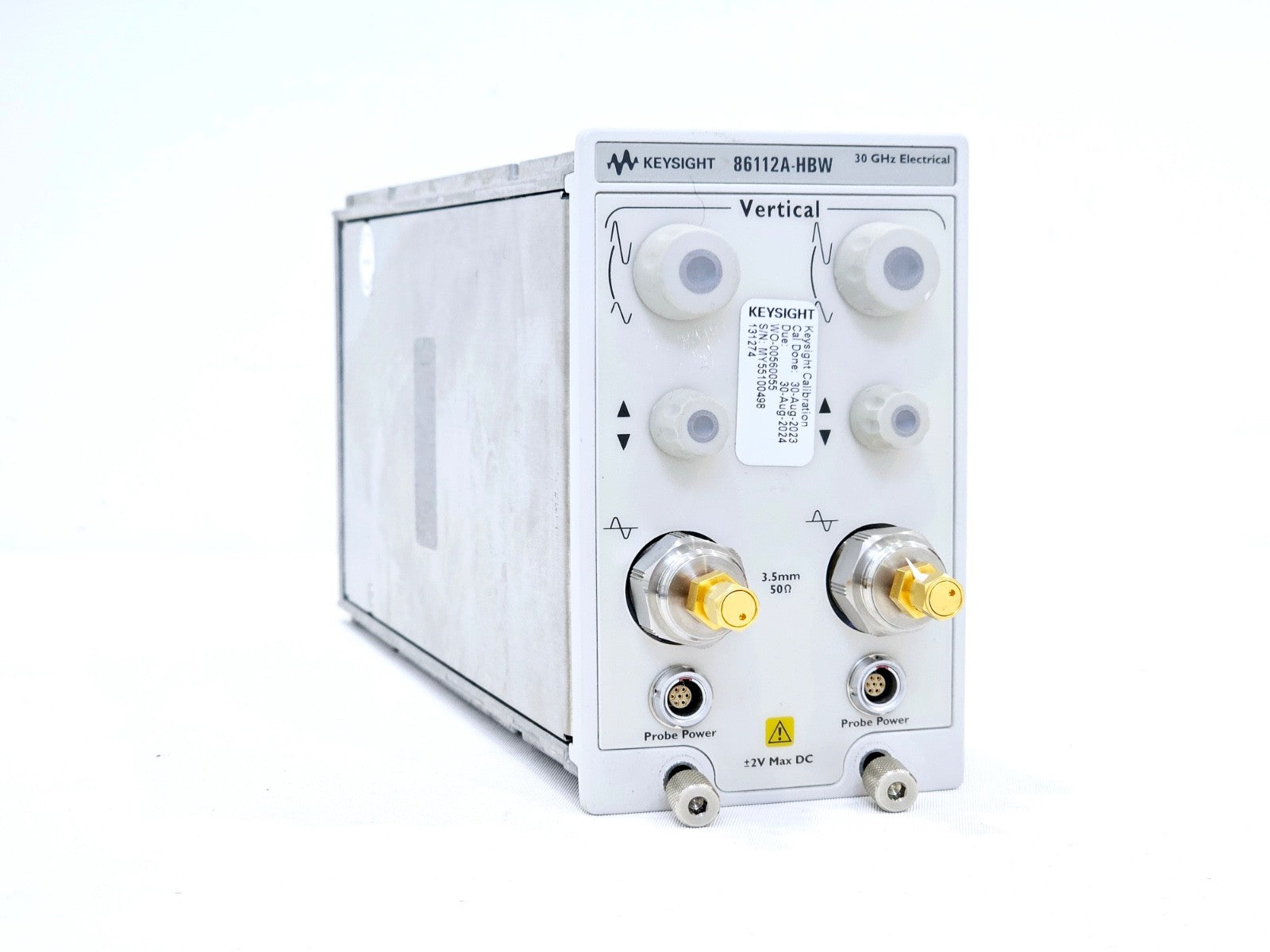 Keysight 86112A-HBW Dual Channel 30 GHz Electrical Module HBW 3.5 mm 50 Ohm