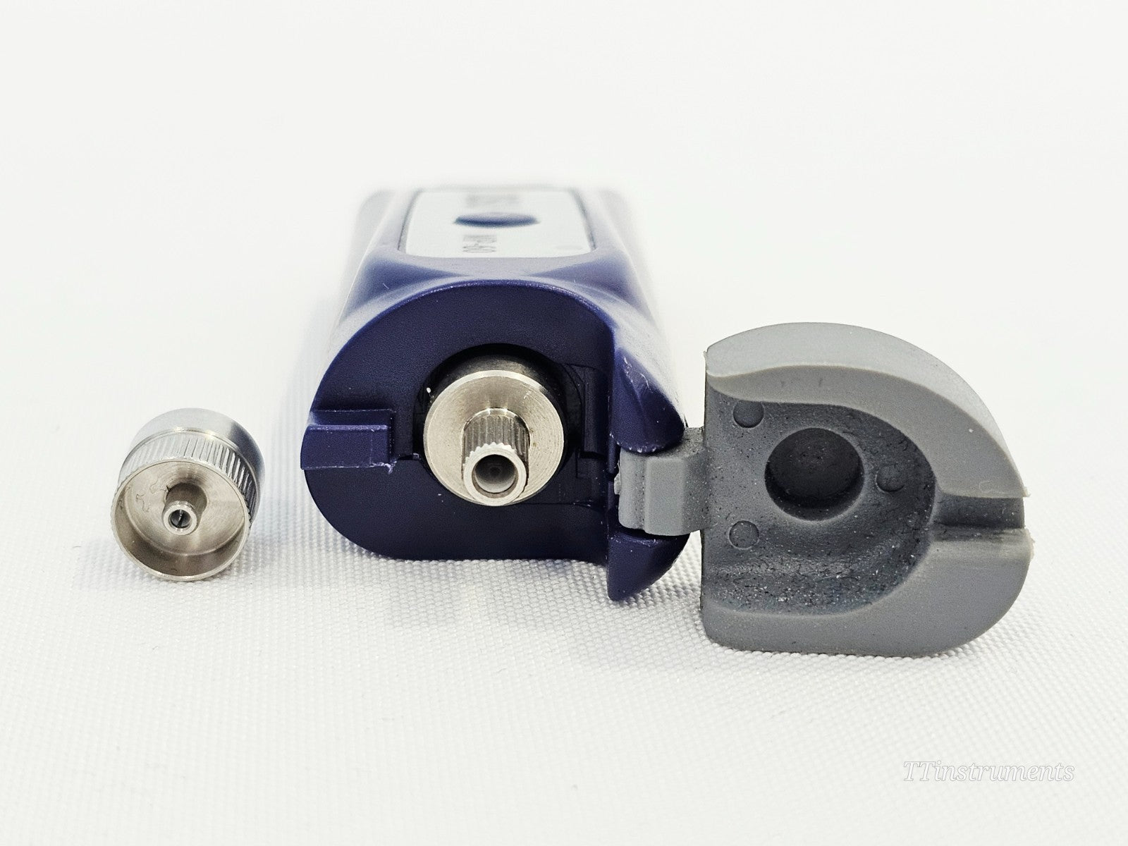 VIAVI JDSU optical power meter rear panel detail, used fibre test equipment