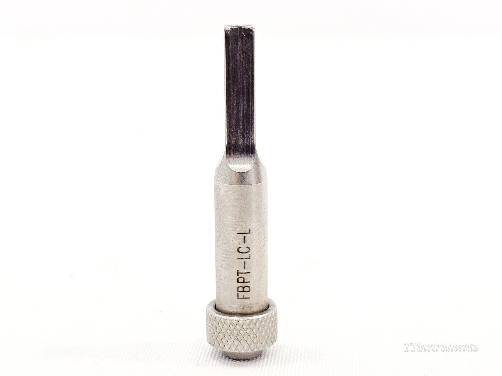 Viavi JDSU FBPT-LC-L Longreach Bulkhead LC Adapter PC upright view showing engraved model label