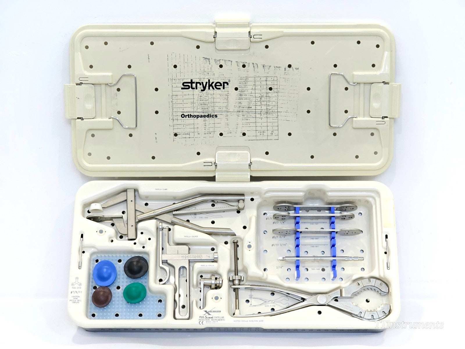 Stryker Xcelerate Scormo Patellar Resection Instruments 80002017