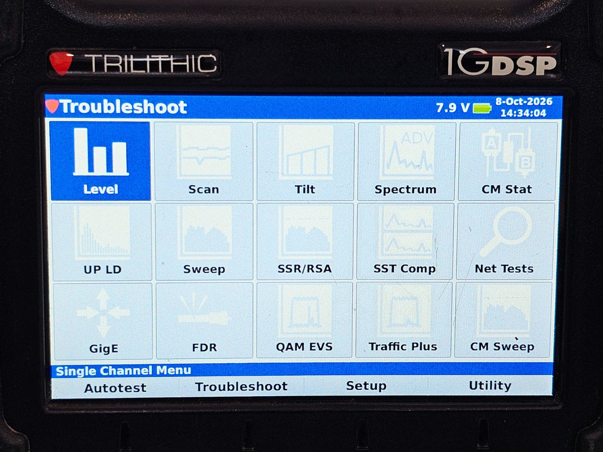 Viavi Trilithic 1G DSP Field Meter with Multiple Options 1GDSP DualRF16