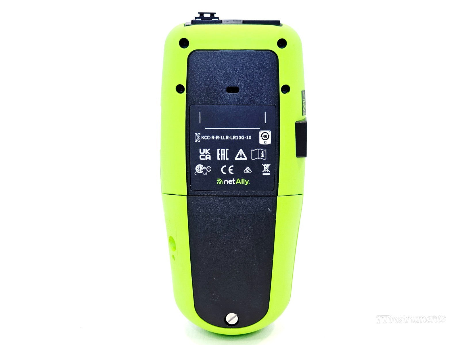NetAlly LinkRunner cable tester side profile showing port connections