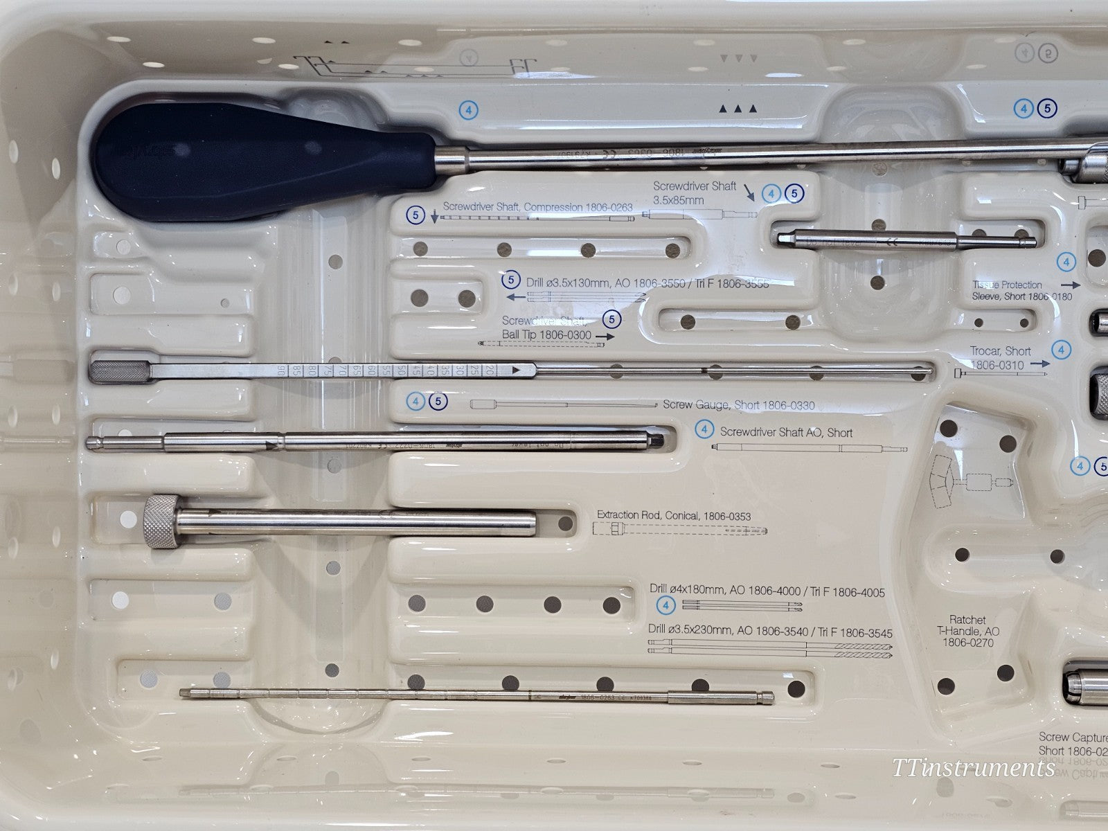 Stryker T2 Humerus Orthopaedics Instrument Tray