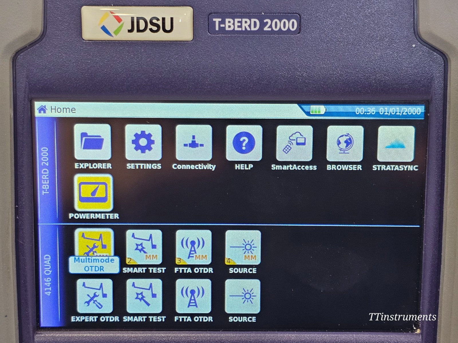 Viavi JDSU T-BERD 2000 + 4146 QUAD OTDR SM MM 850/1300 1310/1550