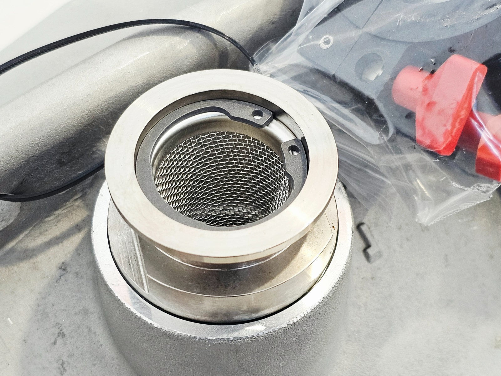 Edwards XDS100B vacuum pump overall condition showing minor wear