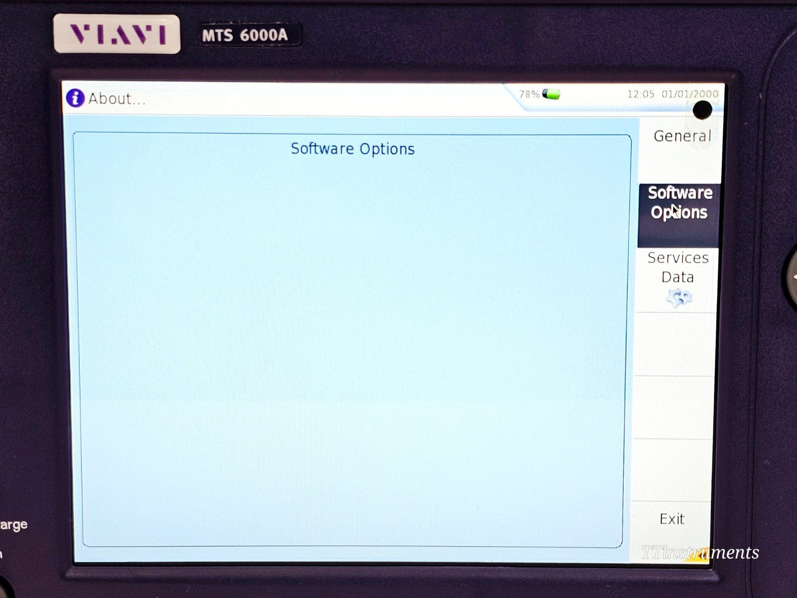 Viavi JDSU MTS 6000A V2 with BERT CSAM CC100 1G Ethernet Module CSAM1