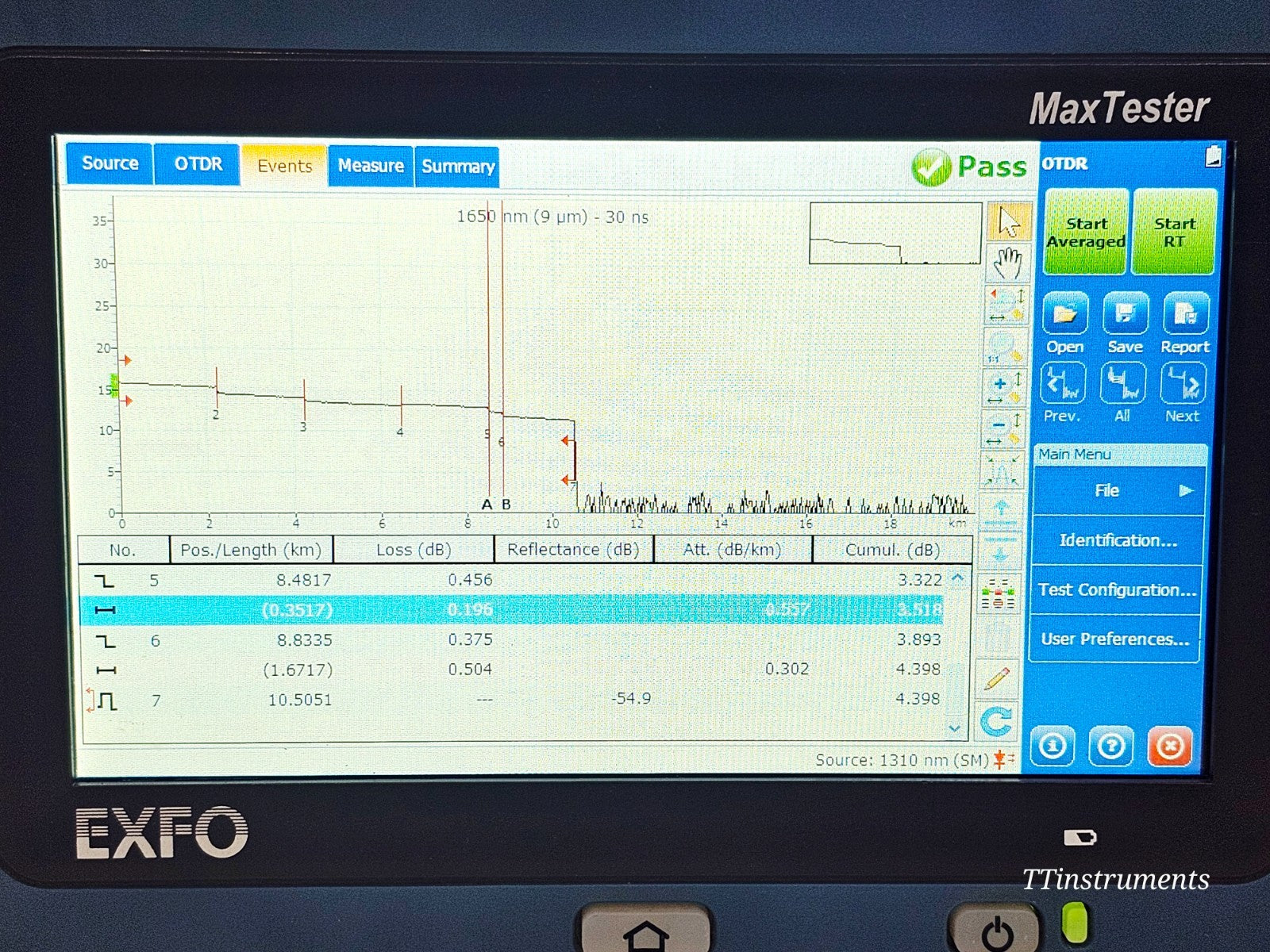 EXFO MAX-730C-SM8-EA used single-mode OTDR complete unit ready for use
