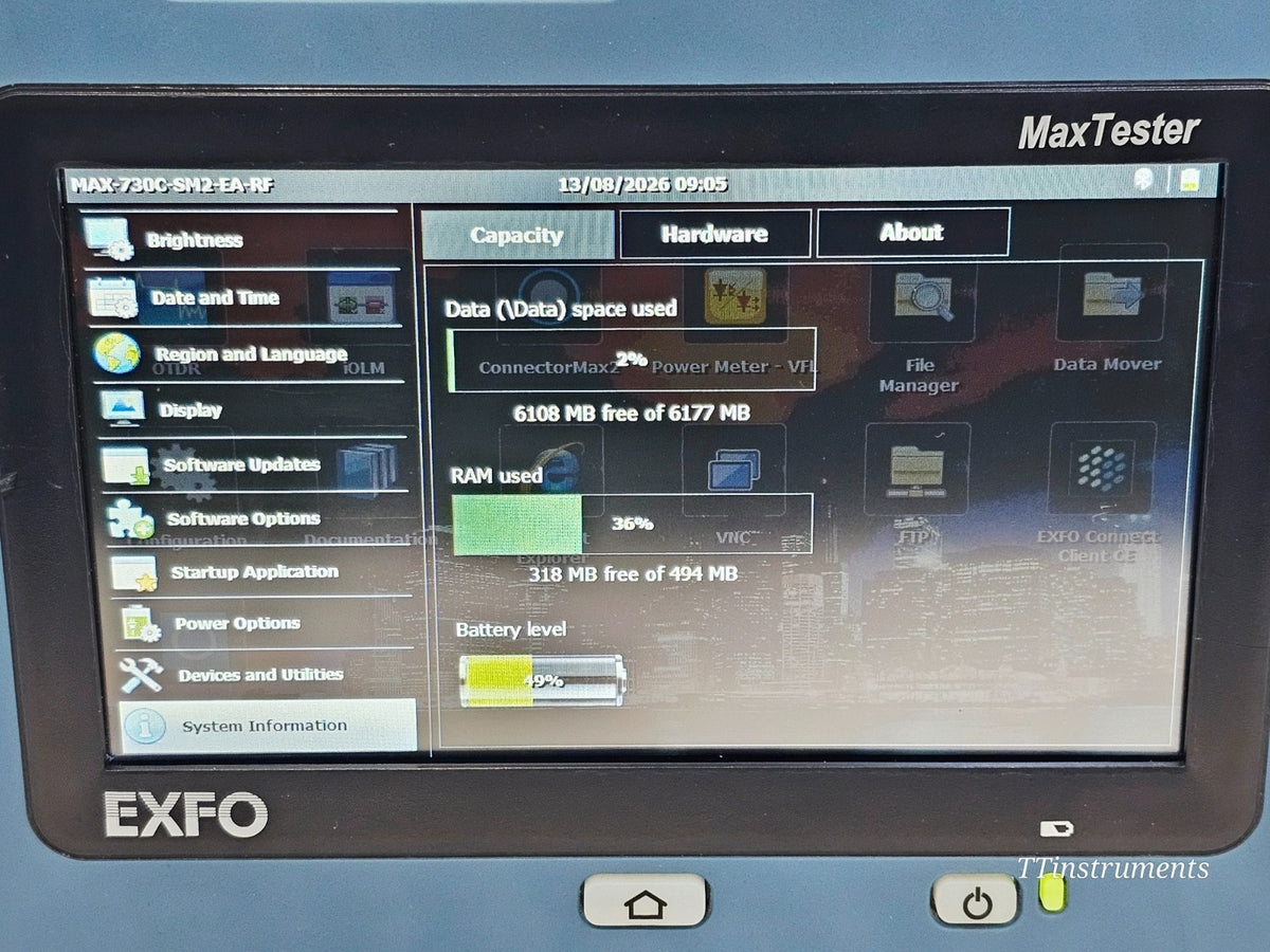 EXFO MAX-730C-SM2 used OTDR cosmetic condition detail