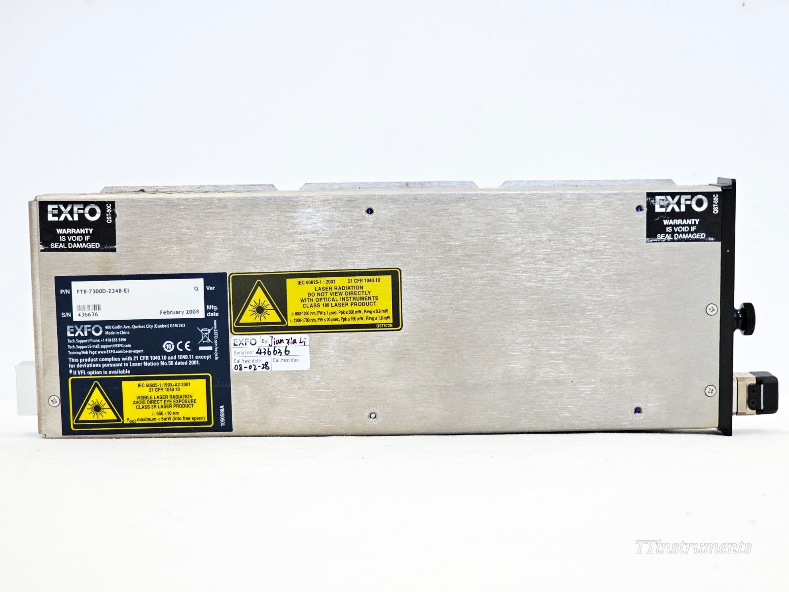 EXFO FTB-200 with FTB-7300D SM OTDR 1310/1550/1625 nm FTB-7300D-234B 39/38/36 dB12