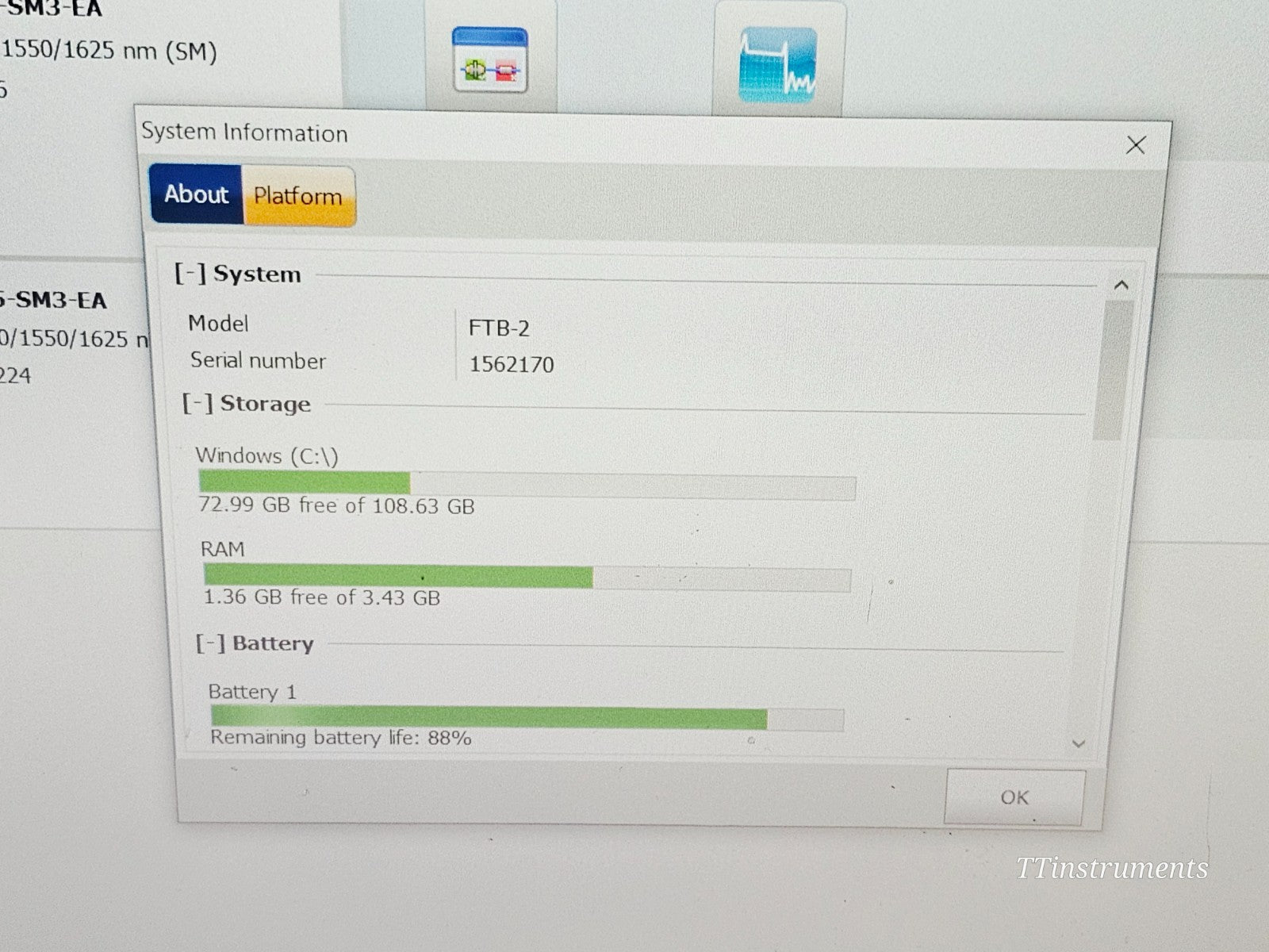 EXFO FTB-2 with FTBx-730C-SM3 OTDR/iOLM 1310/1550/1625nm + FTBx-945-SM3 OLTS13
