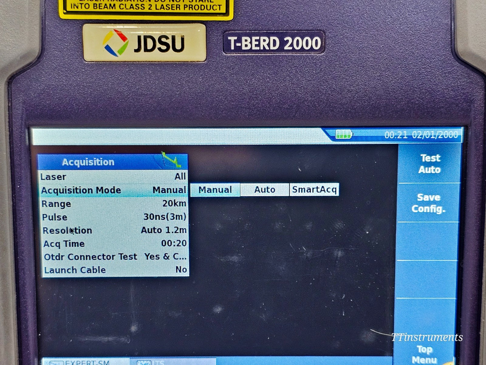 Viavi JDSU T-BERD 2000 + 4138 RMP65 1310/1550 & 1650 nm Filtered Metro PON OTDR16