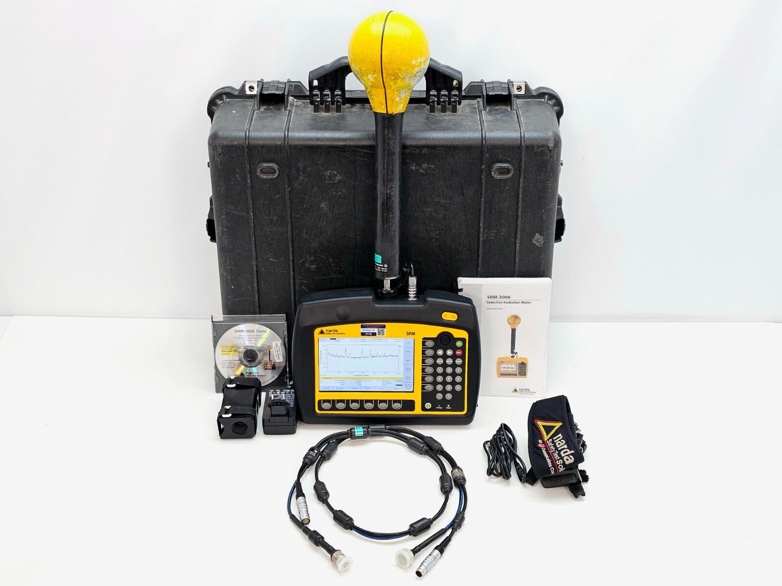 Narda SRM-3006 Selective Radiation Meter 3006/01 / 3501/03 Probe 27 MHz - 3 GHz