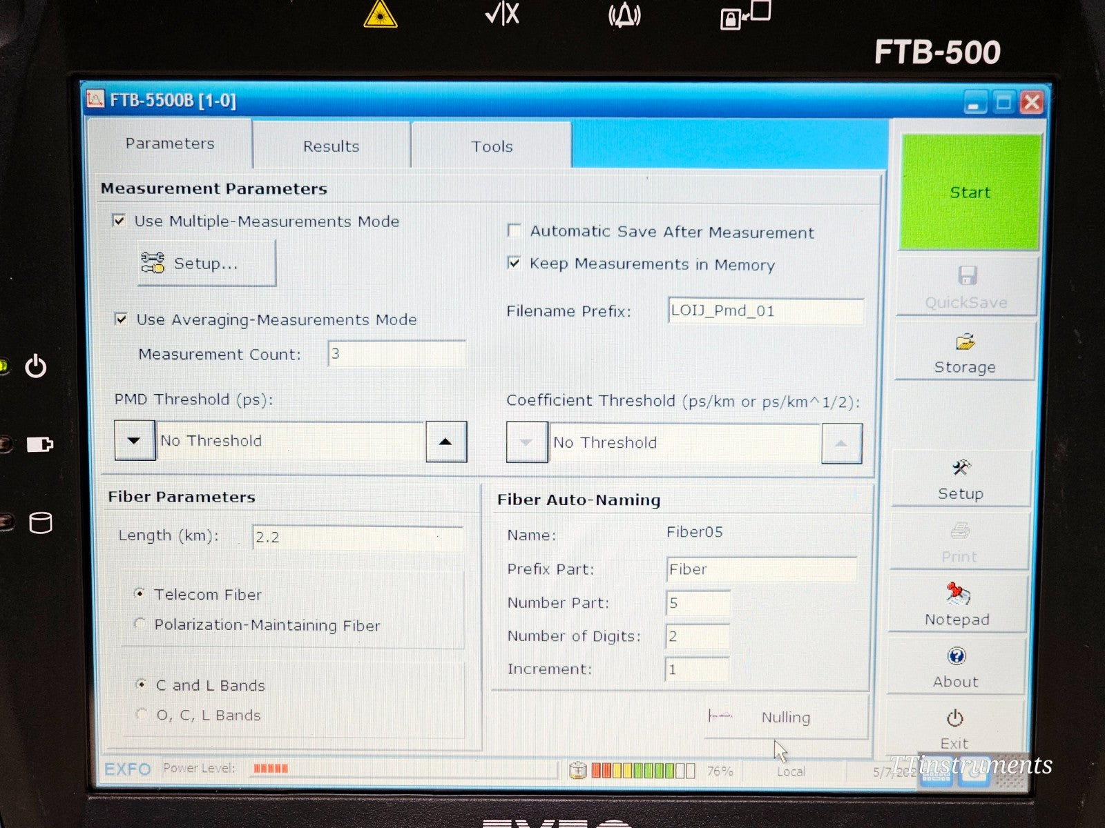 EXFO FTB-500 with FTB-5500B PMD & FTB-5800 CD Analyzer + FLS-5834A Light Source17